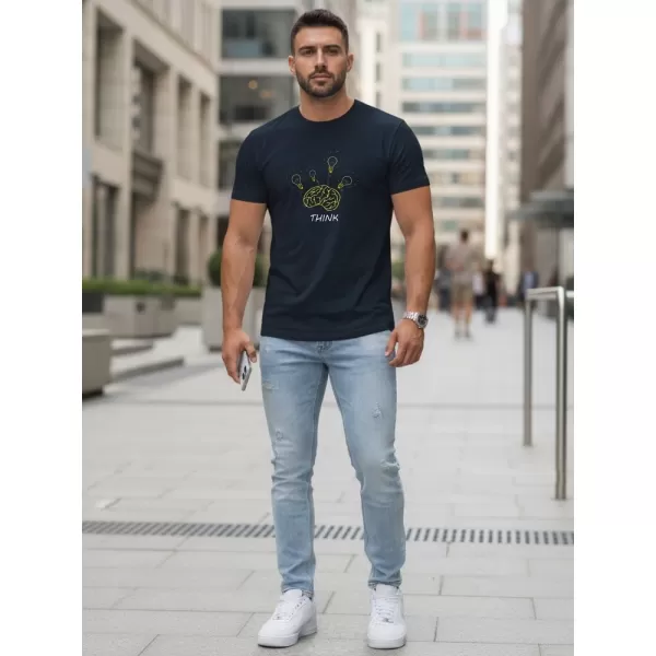  Pánské triko DSTREET NX0149R-NY TMAVĚ MODRÁ 