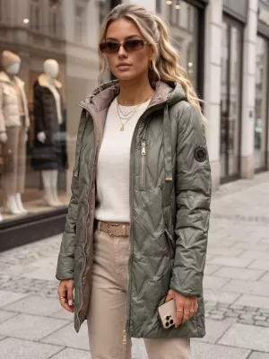 Dámská bunda DSTREET TY5770 ZELENÁ