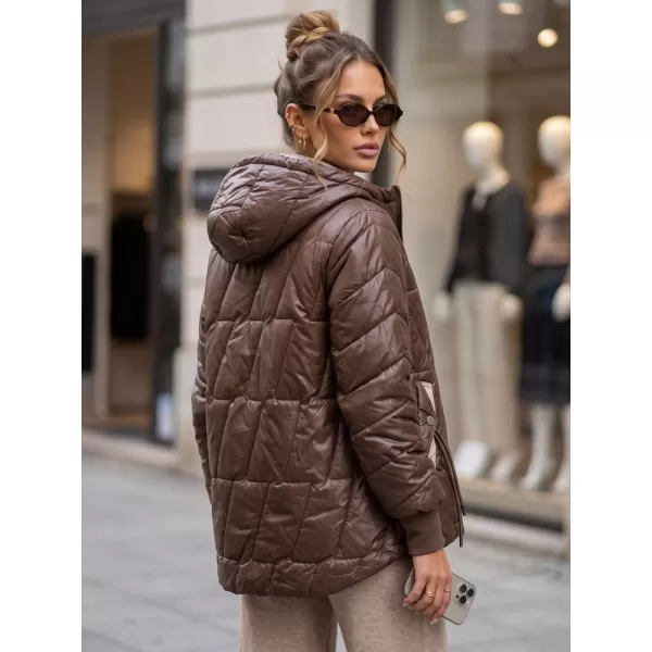  Dámská bunda DSTREET TY5782 HNĚDÁ 