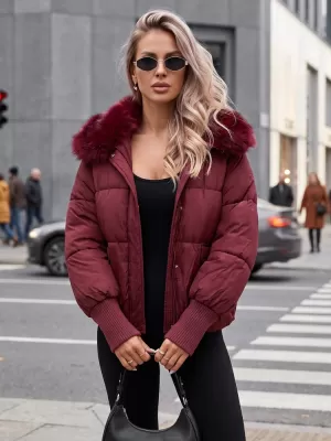 Dámská bunda DSTREET TY5817 BORDOVÁ