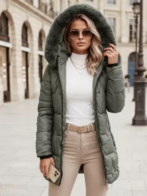 Dámská bunda DSTREET TY5739 ZELENÁ