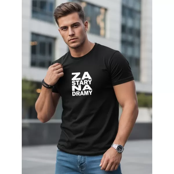  Pásnké triko DSTREET NX0112R-BK ČERNÁ 