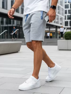 Pánské kraťasy DSTREET SX2223 SVĚTLE ŠEDÁ