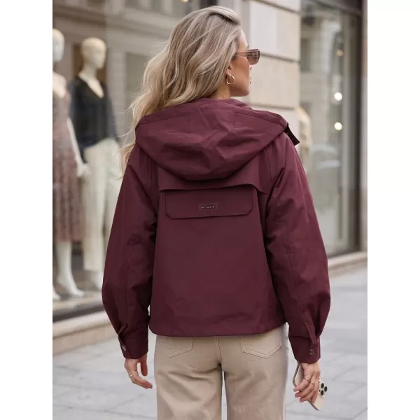  Dámská bunda DSTREET TY5964 BORDÓ 