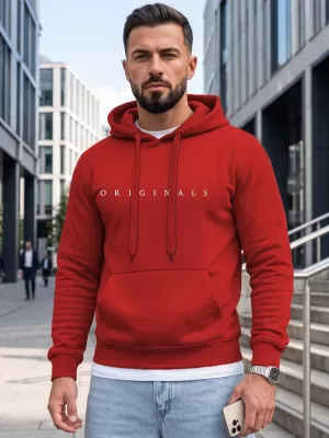 Pánská mikina DSTREET NX5151BX-18-09 ČERVENÁ