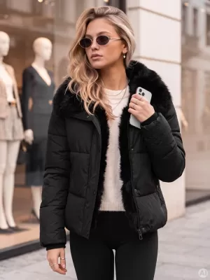 Dámská bunda DSTREET1 TY6107 ČERNÁ