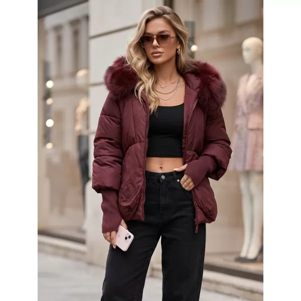  Dámská bunda DSTREET TY5992 BORDOVÁ 