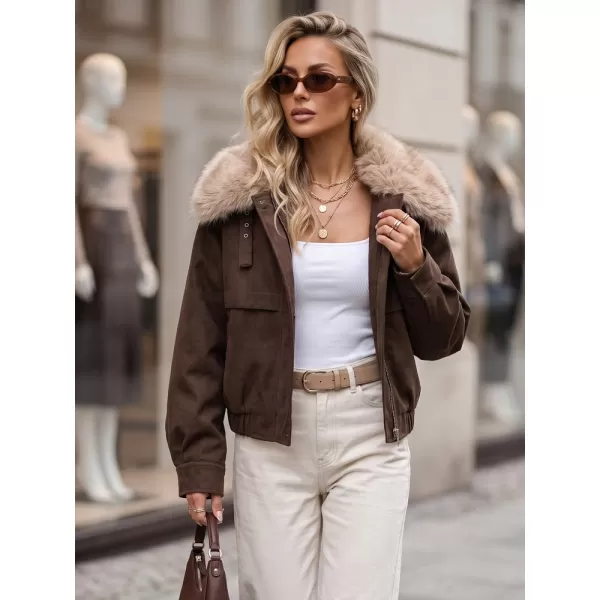  Dámská bunda DSTREET TY5694 HNĚDÁ 