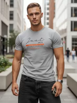 Pásnké triko DSTREET RX5424 SVĚTLE ŠEDÁ