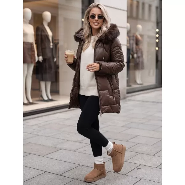  Dámská bunda DSTREET TY5757 HNĚDÁ 