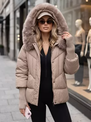 Dámská bunda DSTREET TY5740 BÉŽOVÁ