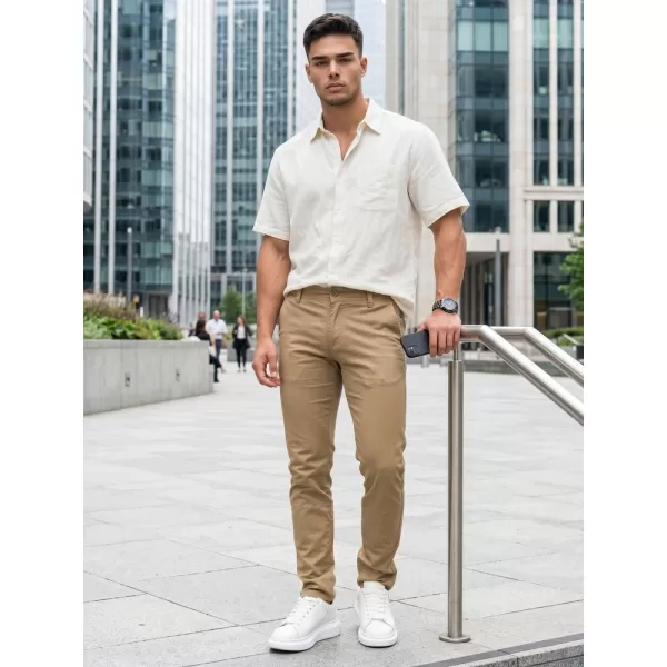  Pánské kalhoty DSTREET UX4499 BÉŽOVÁ 