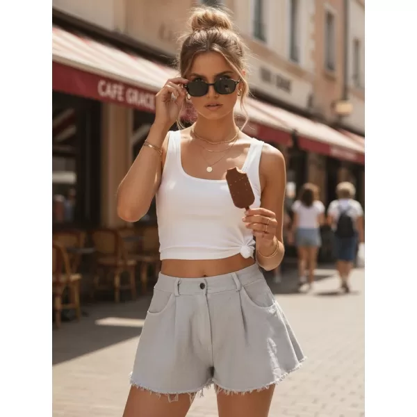  Dámské kraťasy DSTREET SY0534 SVĚTLE ŠEDÁ 