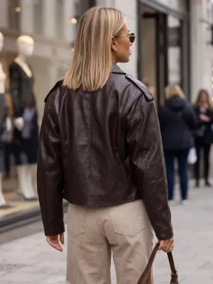 Dámská bunda DSTREET TY5920 HNĚDÁ