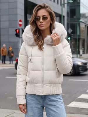 Dámská bunda DSTREET TY5832 BÍLÁ