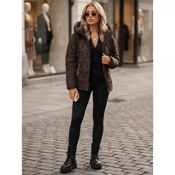  Dámská bunda DSTREET1 TY5948 HNĚDÁ 