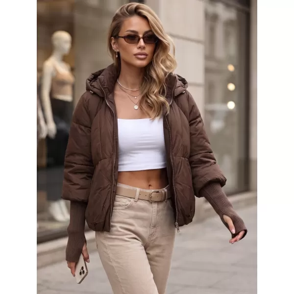  Dámská bunda DSTREET TY5895 HNĚDÁ 