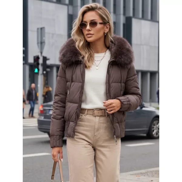  Dámská bunda DSTREET TY5831 HNĚDÁ 