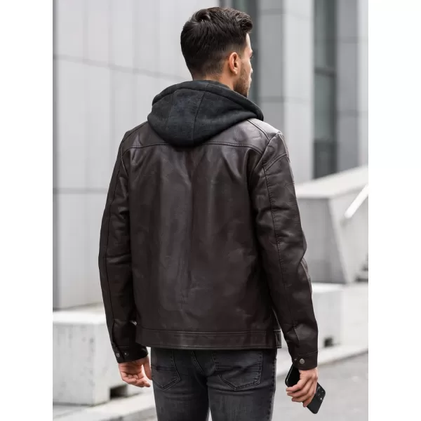  Pánská bunda DSTREET TX5148 HNĚDÁ 
