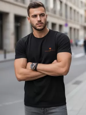 Pásnké triko DSTREET NX0156R-BK ČERNÁ