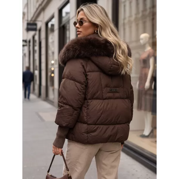  Dámská bunda DSTREET TY5744 HNĚDÁ 