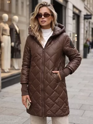 Dámská bunda DSTREET TY5862 HNĚDÁ