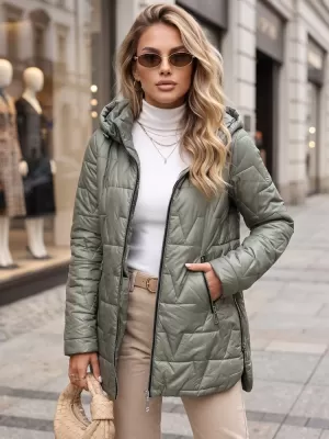 Dámská bunda DSTREET TY5794 ZELENÁ