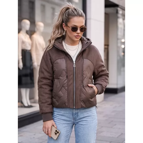  Dámská bunda DSTREET TY6092 HNĚDÁ 