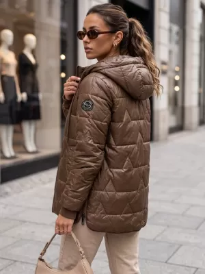 Dámská bunda DSTREET TY5800 HNĚDÁ