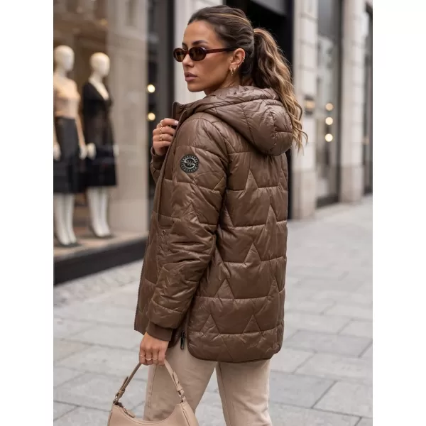  Dámská bunda DSTREET TY5800 HNĚDÁ 