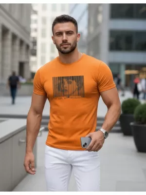 Pánské triko DSTREET NX5014R ORANŽOVÁ