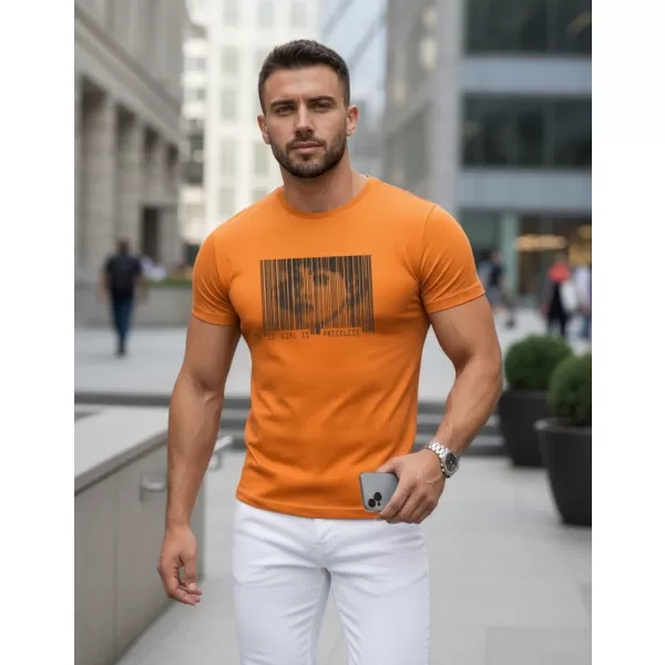  Pánské triko DSTREET NX5014R ORANŽOVÁ 
