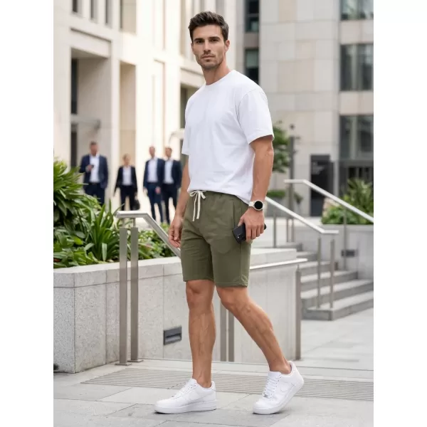  Pánské kraťasy DSTREET SX2627 KHAKI 