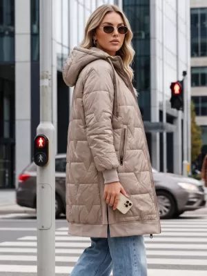 Dámská bunda DSTREET TY5810 BÉŽOVÁ