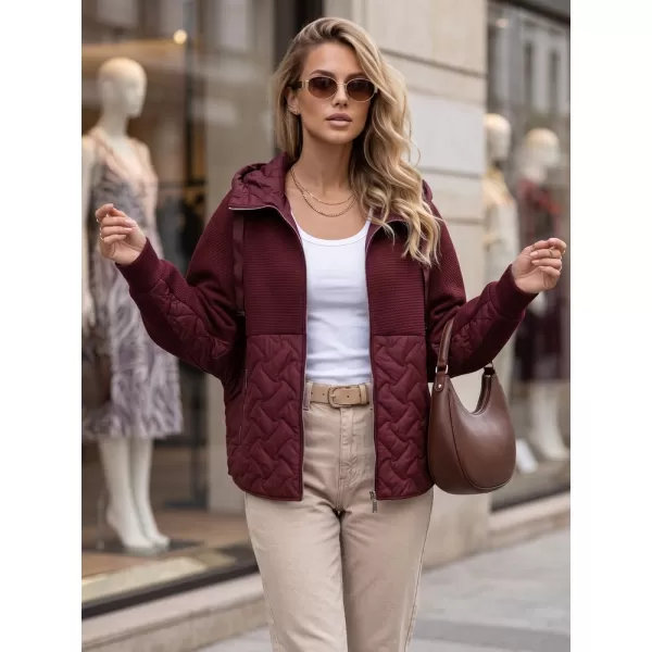  Dámská bunda DSTREET TY5916 BORDOVÁ 