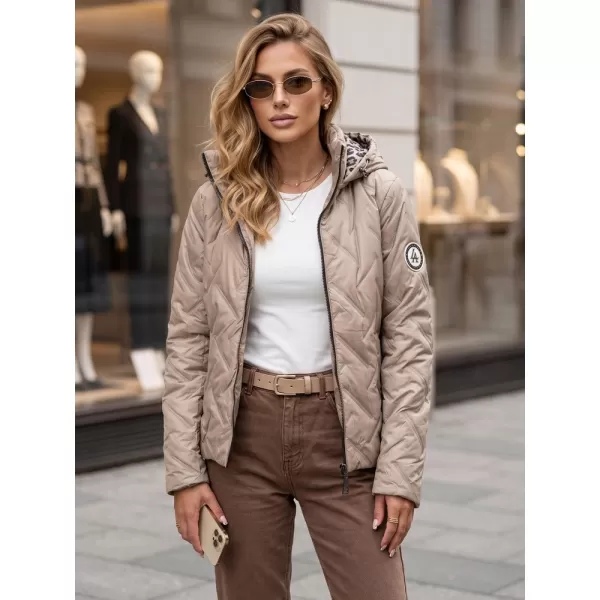  Dámská bunda DSTREET TY5774 KARAMELOVÁ 
