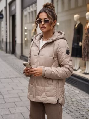 Dámská bunda DSTREET TY5799 KARAMELOVÁ