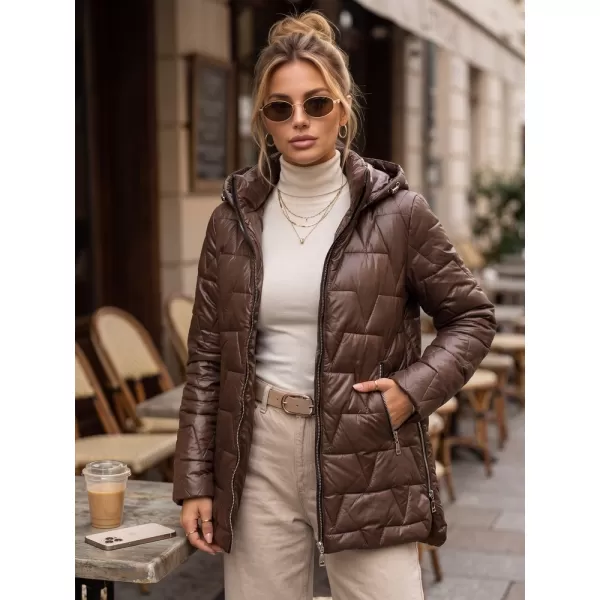  Dámská bunda DSTREET TY5796 HNĚDÁ 