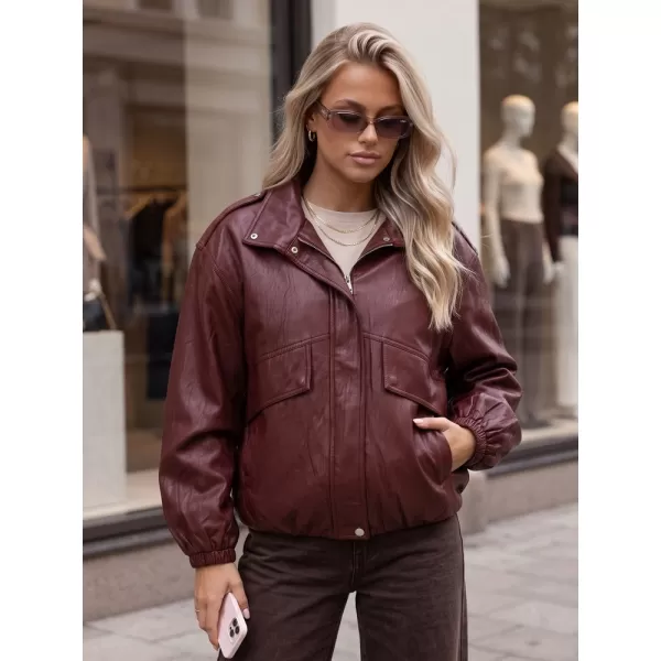  Dámská bunda DSTREET TY6069 BORDOVÁ 