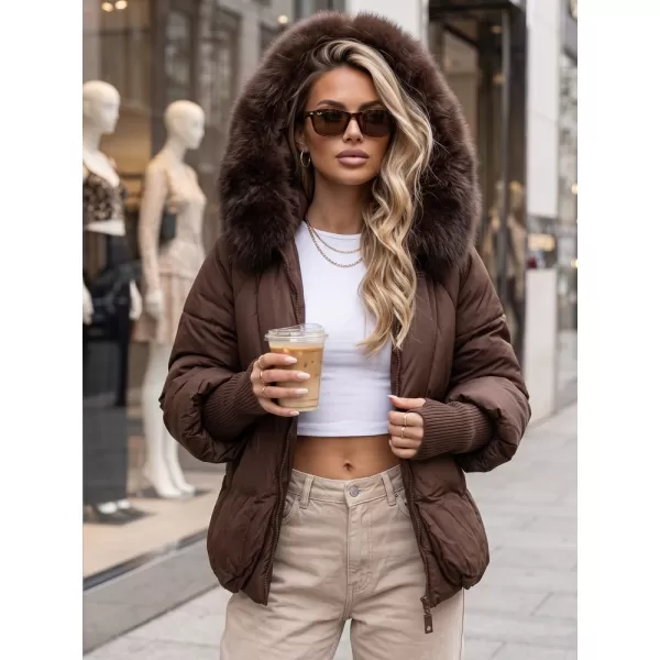  Dámská bunda DSTREET TY5991 HNĚDÁ 