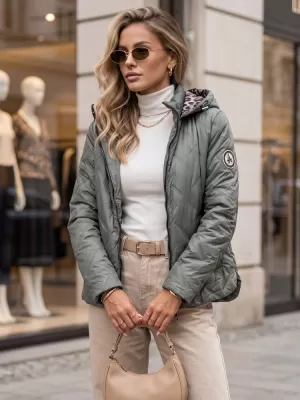 Dámská bunda DSTREET TY5775 ZELENÁ