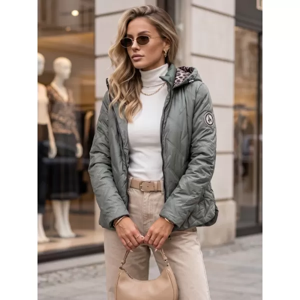  Dámská bunda DSTREET TY5775 ZELENÁ 