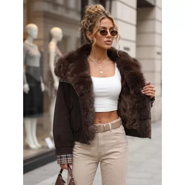  Dámská bunda DSTREET TY5843 HNĚDÁ 