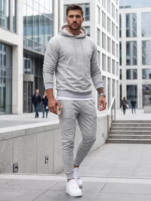 Pánská souprava DSTREET AX0675 TMAVĚ ŠEDÁ