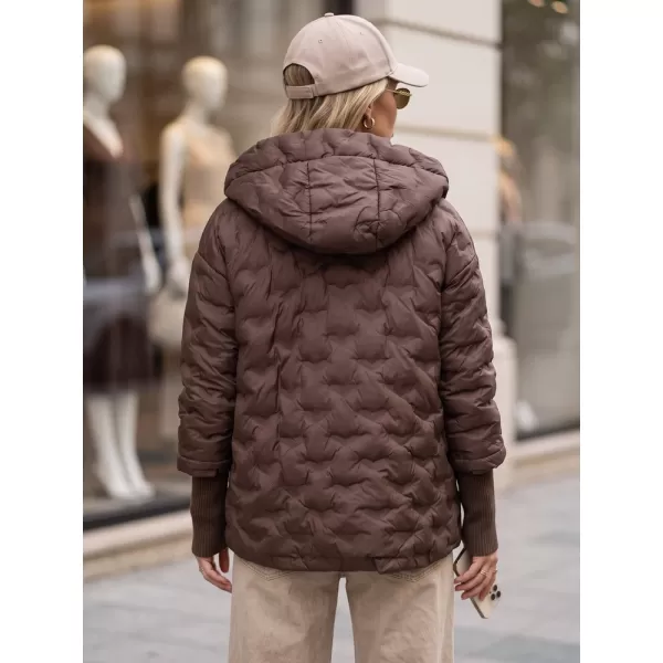  Dámská bunda DSTREET TY5870 HNĚDÁ 