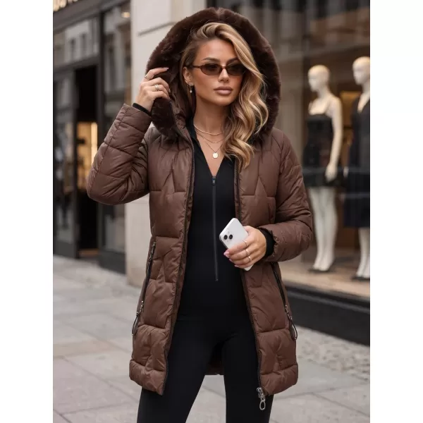  Dámská bunda DSTREET TY5736 HNĚDÁ 
