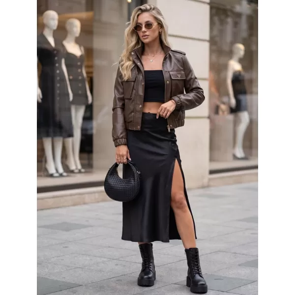  Dámská bunda DSTREET TY5874 HNĚDÁ 