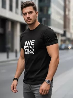 Pánské triko DSTREET NX0113R-BK ČERNÁ