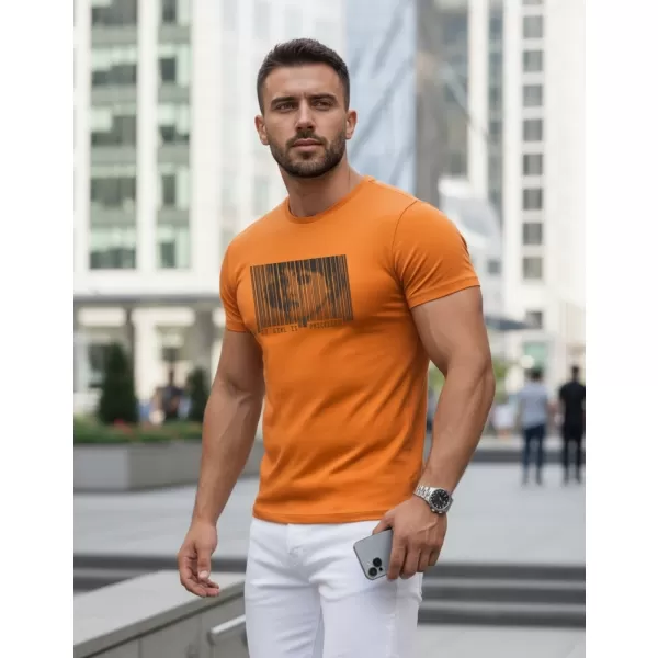  Pánské triko DSTREET NX5014R ORANŽOVÁ 