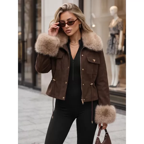  Dámská bunda DSTREET TY5705 HNĚDÁ 